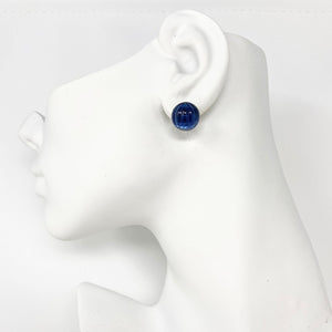 RONA ridged sapphire studs - 