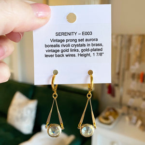 SERENITY Art Deco crystal earrings - 