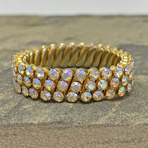 SIMAYA vintage ab rhinestone expansion bracelet - 