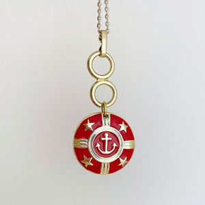 SIROIS vintage nautical pendant necklace - 