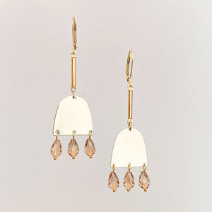 TURNER gold half circle earrings - 