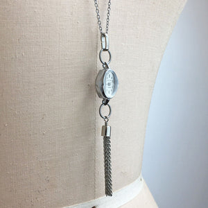 VALERIE silver watch necklace - 