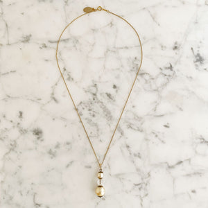 VERONICA vintage pearl necklace - 