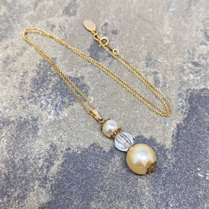 VERONICA vintage pearl necklace - 