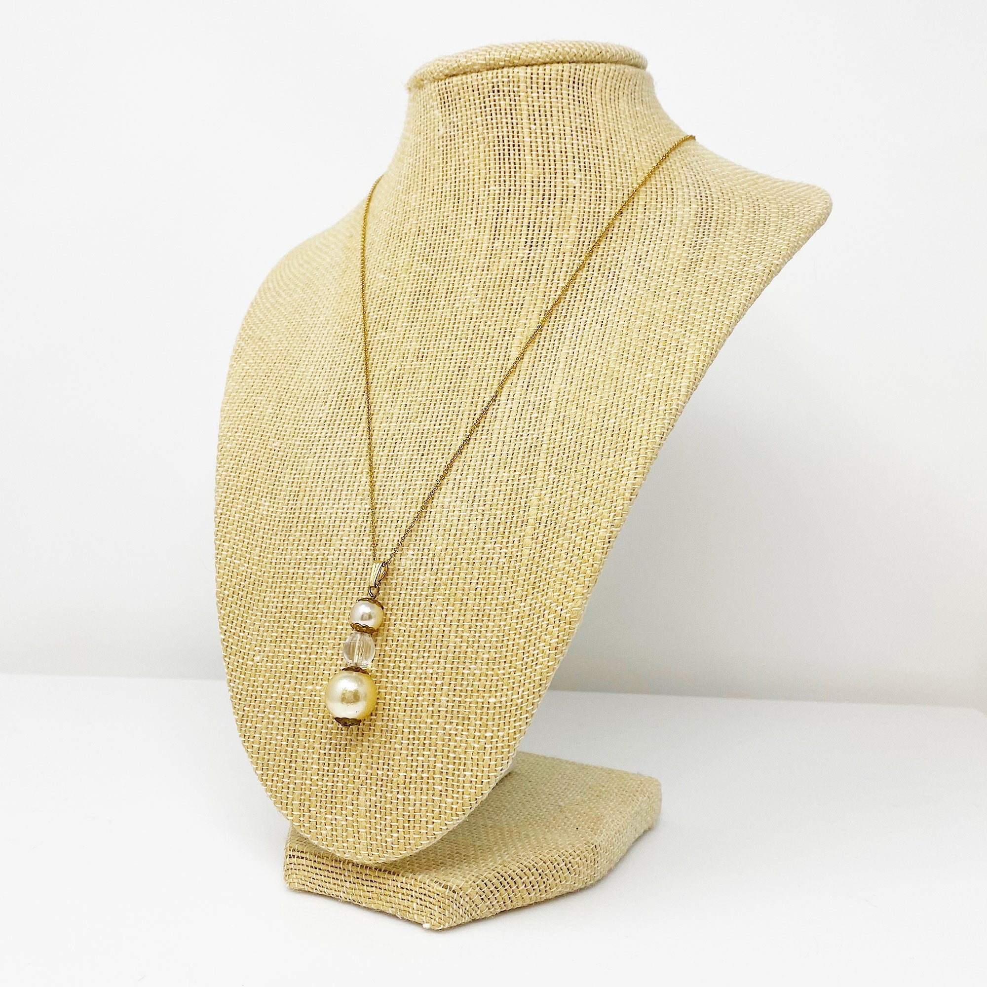 VERONICA vintage pearl necklace - 