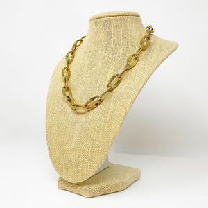 WARWICK elongated link gold chain necklace - 