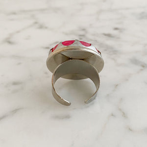 WHEATON statement pink cocktail ring - 