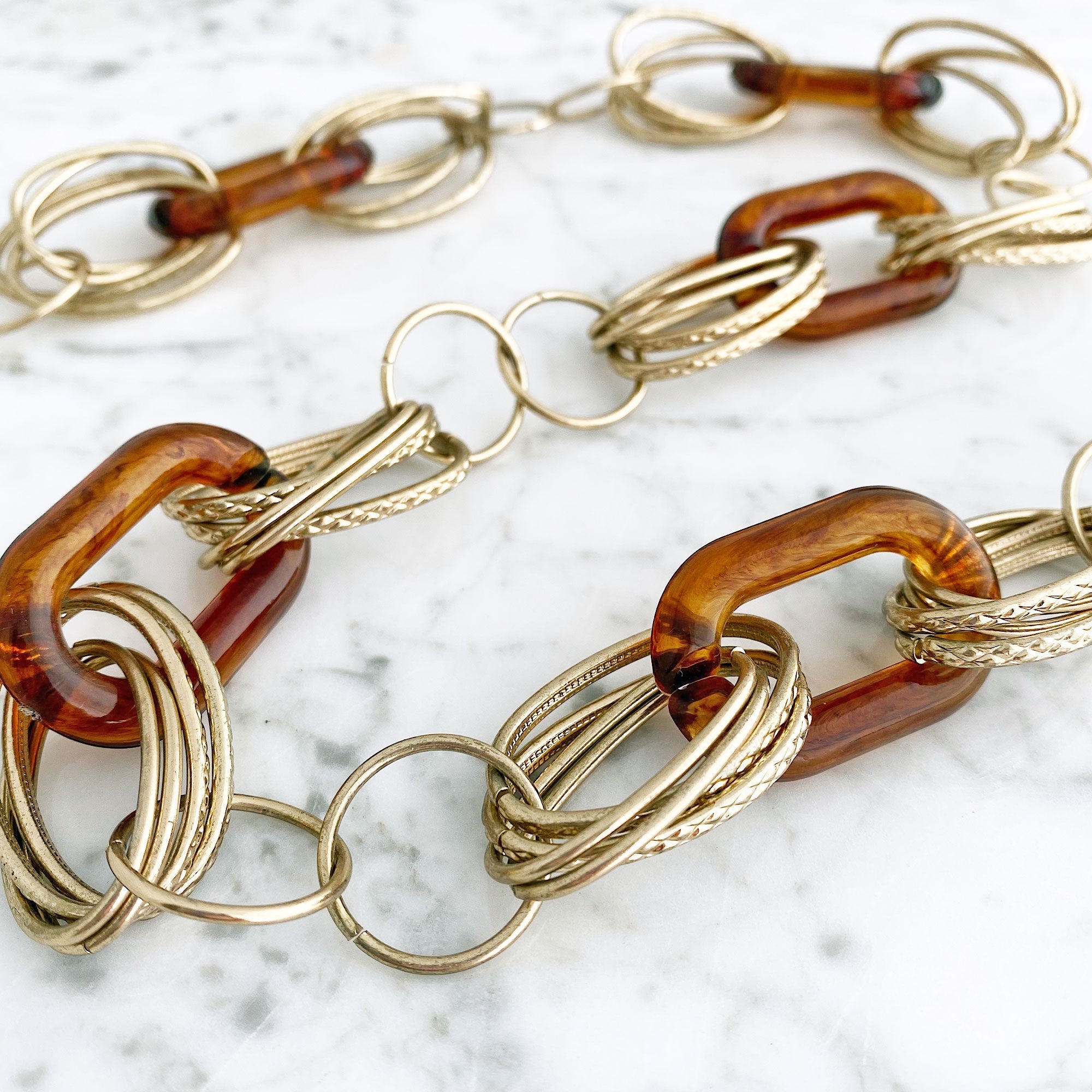 Copper shop chain belt