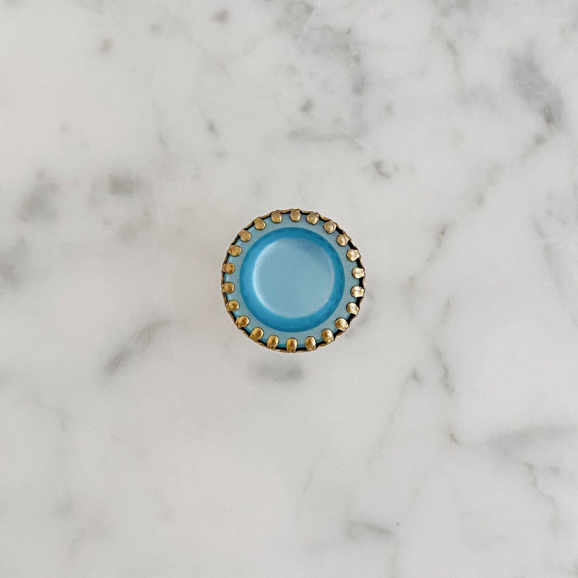 ZANE vintage teal cocktail ring - 